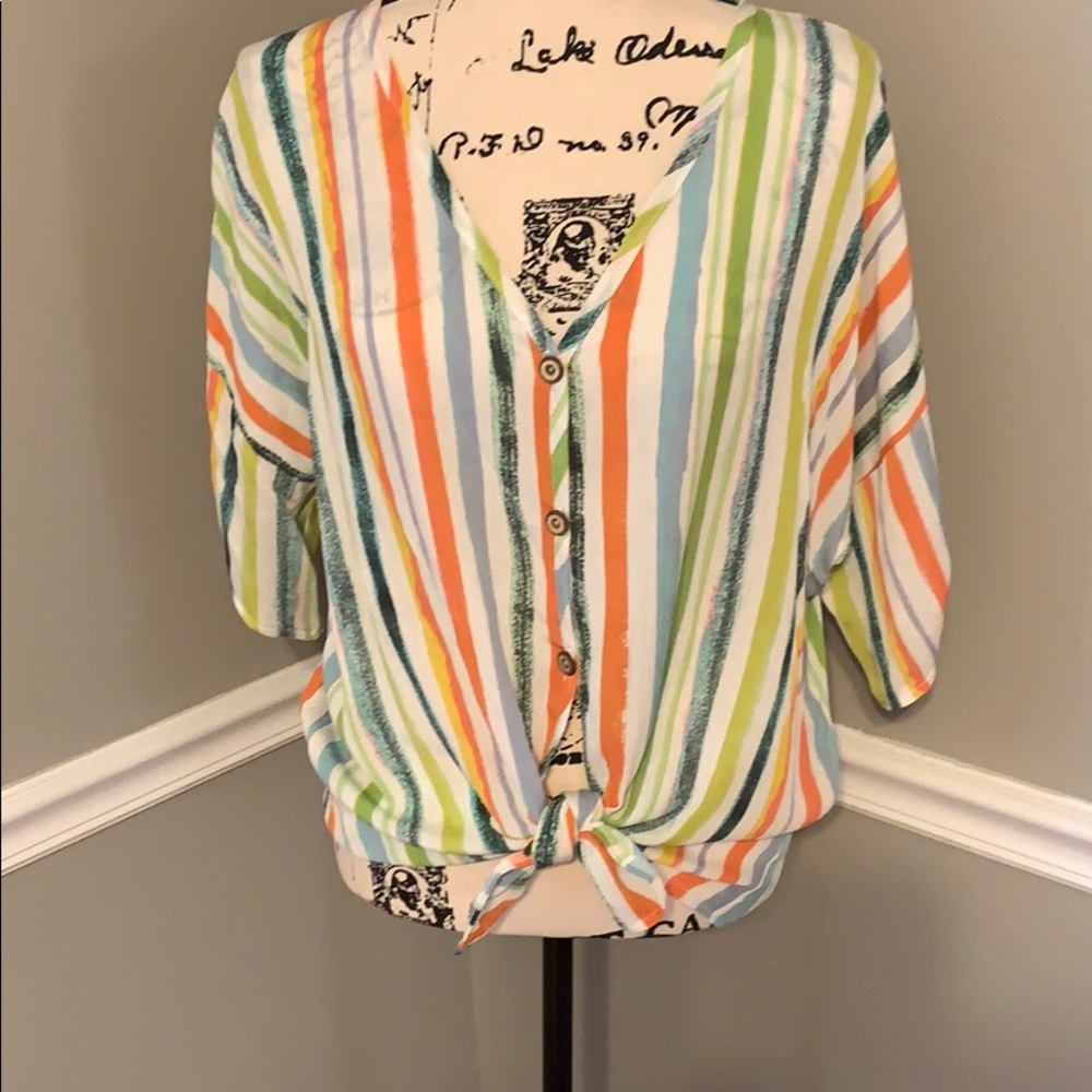 Colorful button up